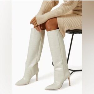 Creamy Knee Boots